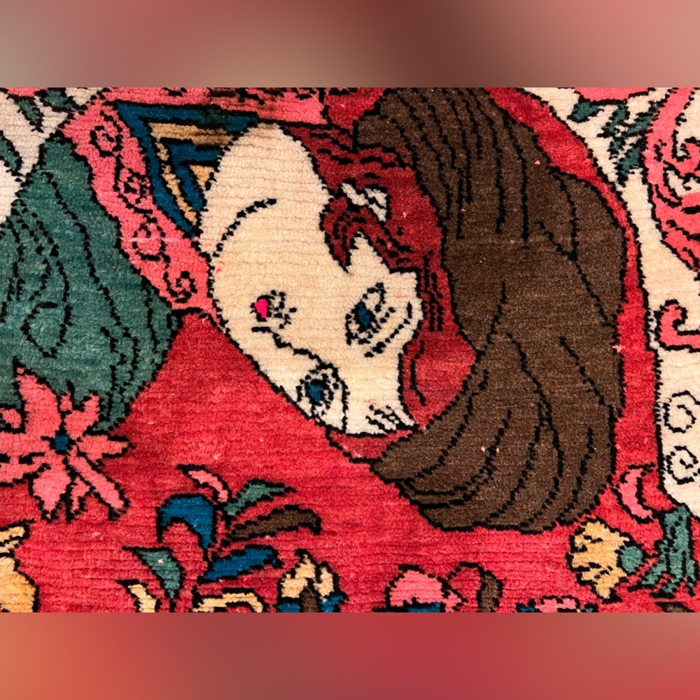Handmade Oriental Pictorial Rug - Picture 3 of 8